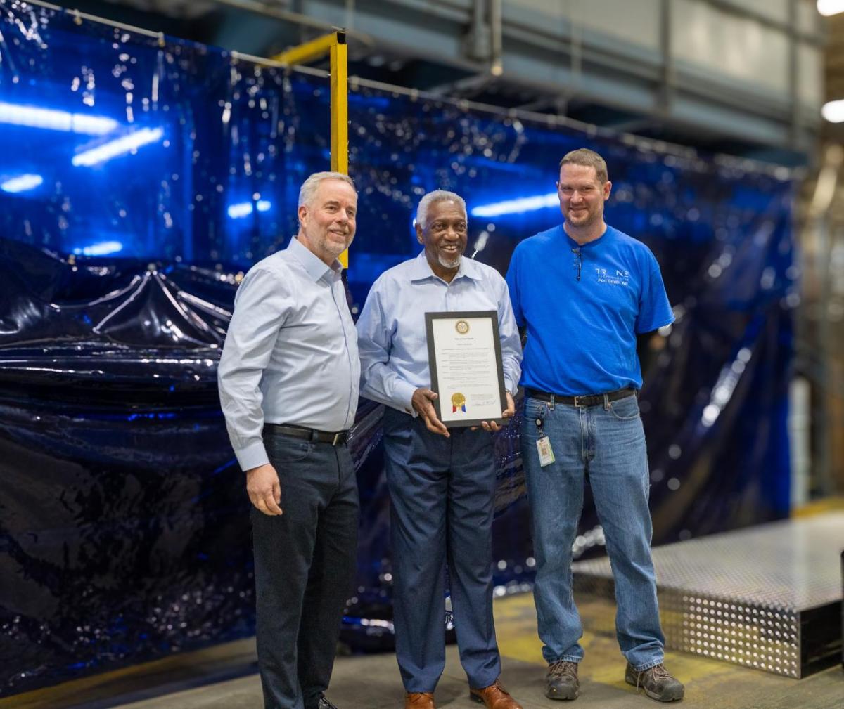 Trane® Fort Smith Plant Recognized for Significant